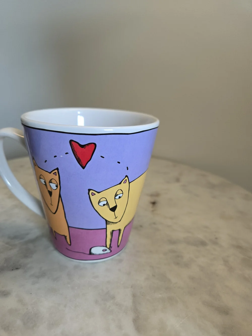 4 COLORFUL FUN CAT MUGS - Picture 12 of 14